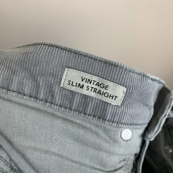 J. Crew Vintage Slim Straight Corduroy Pants Size 29 - Grey - Picture 6 of 11